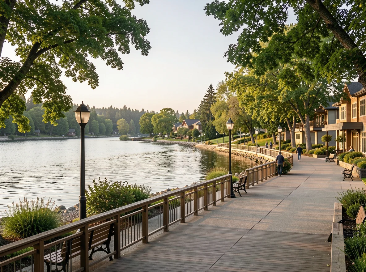 Waterfront scenery in Camas