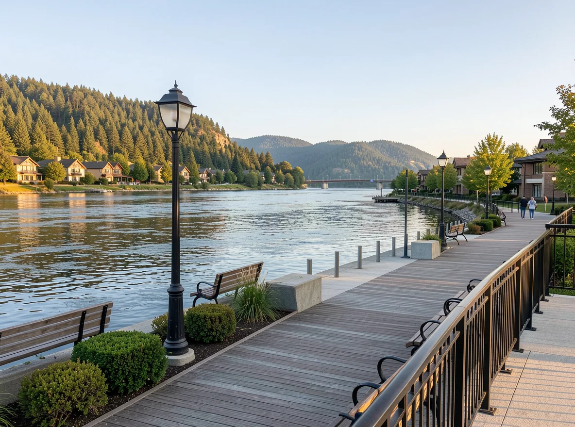 Waterfront scenery in Washougal