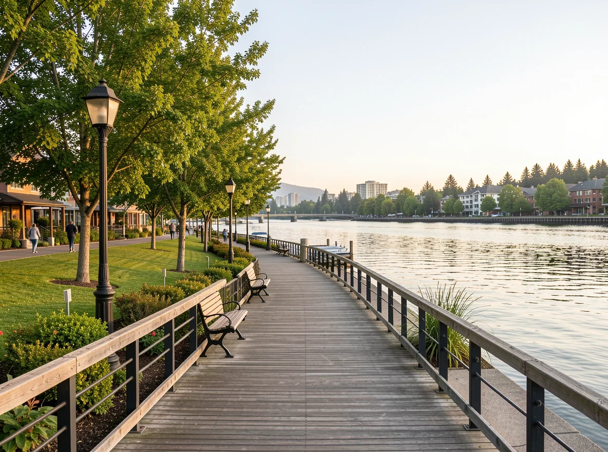 Waterfront view in Vancouver, Washington
