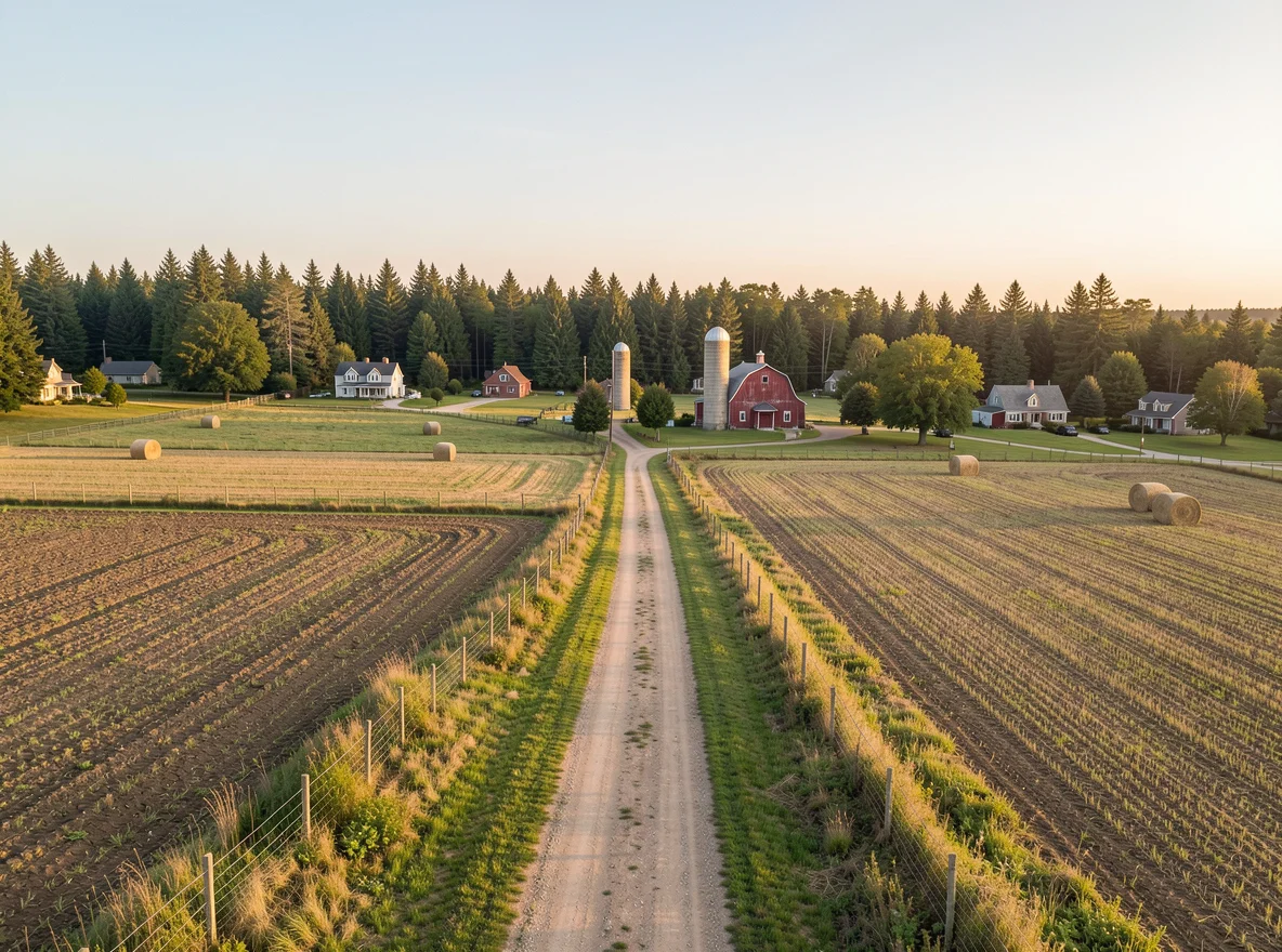 Open rural landscape near Ridgefield, Washington