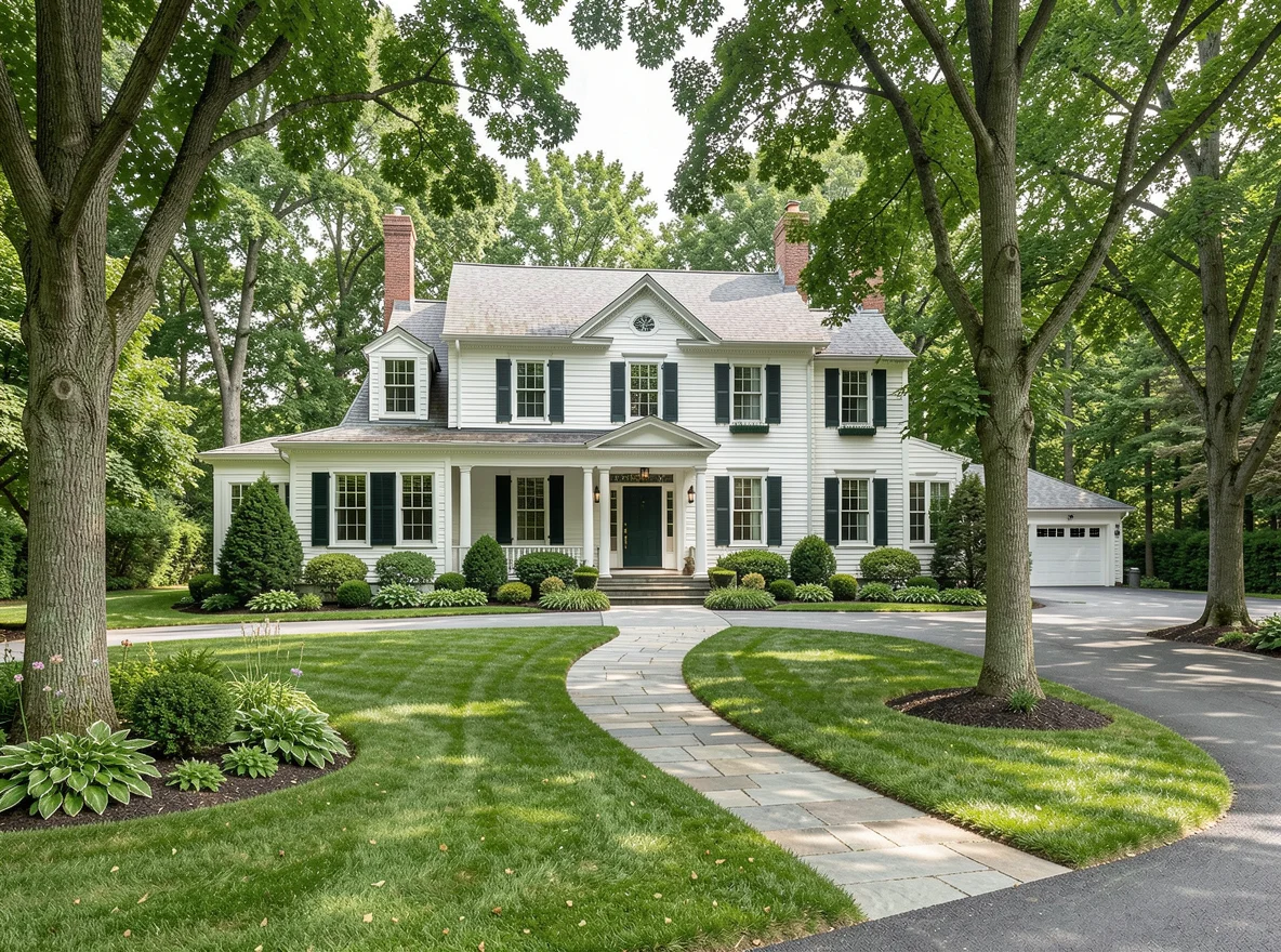 Historic home exterior in Litchfield