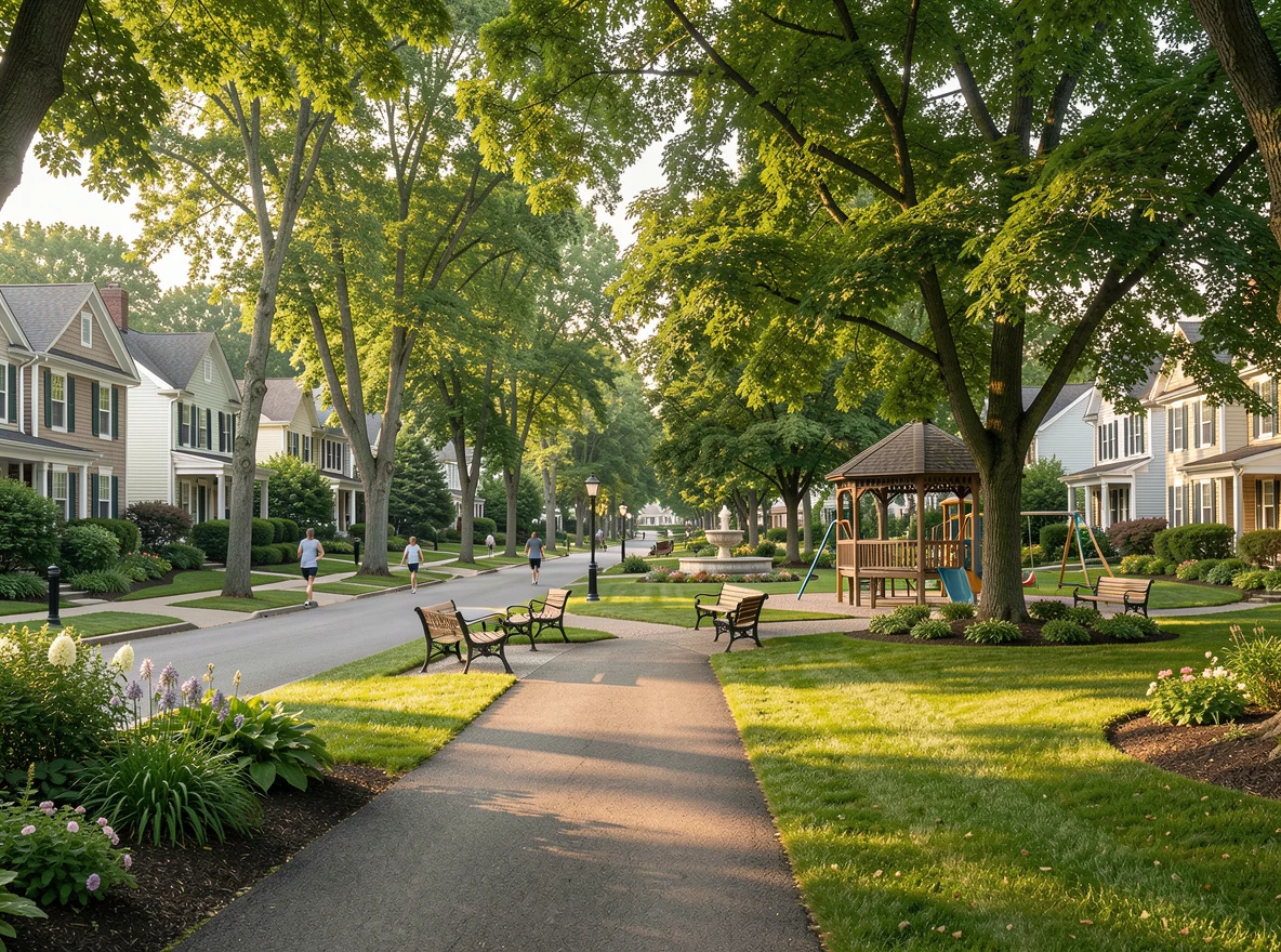 Neighborhood setting in Beacon Falls, Connecticut