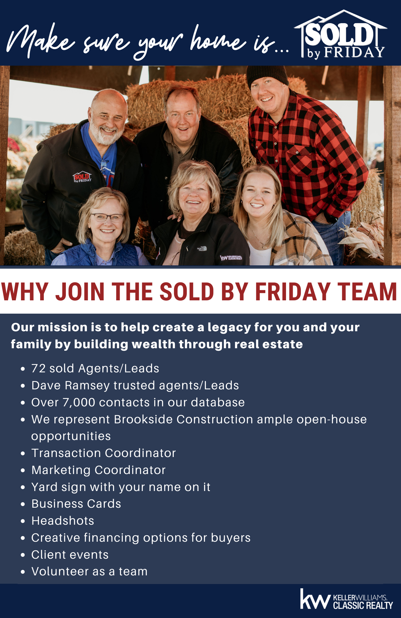 Why join the SOLD by Friday team?