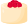 circle white chocolate with raspberry top