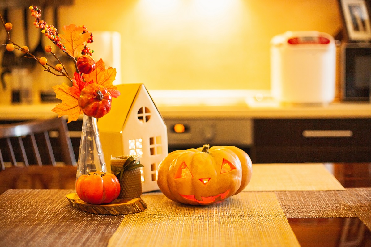 fall home décor in kitchen