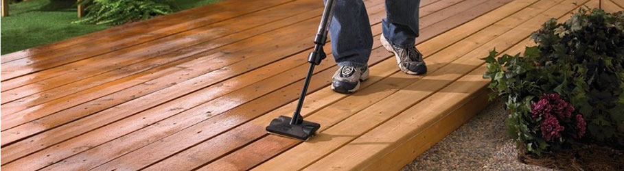 Staining a deck will prevent further damage