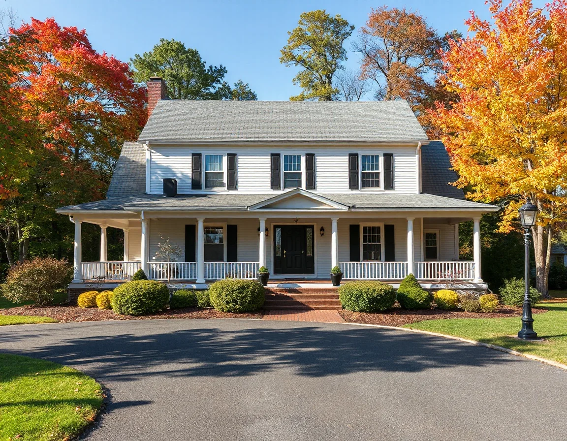Traditional Wakefield home with landscaped yard