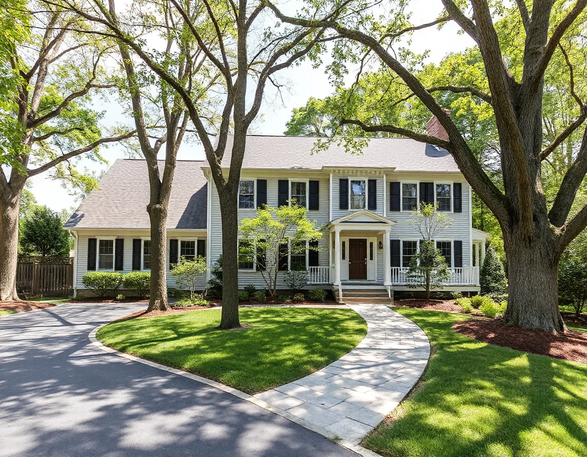 Landscaped Wilmington home exterior