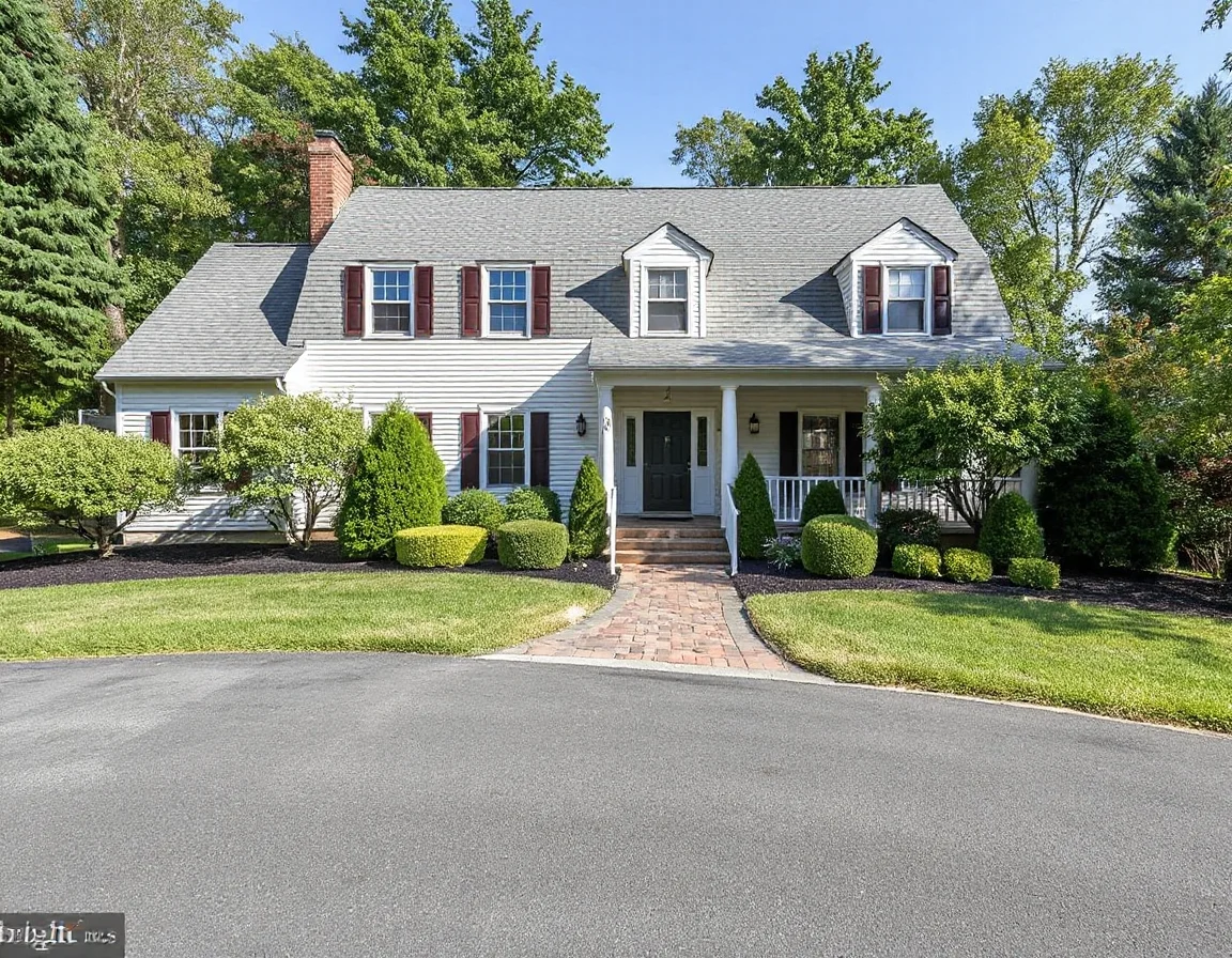 New England colonial home exterior in North Reading
