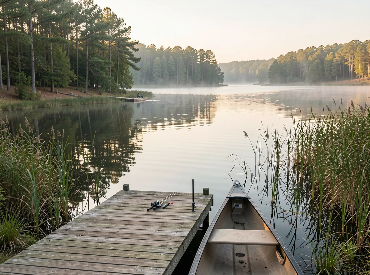 Boating and fishing atmosphere at Lake Wappapello