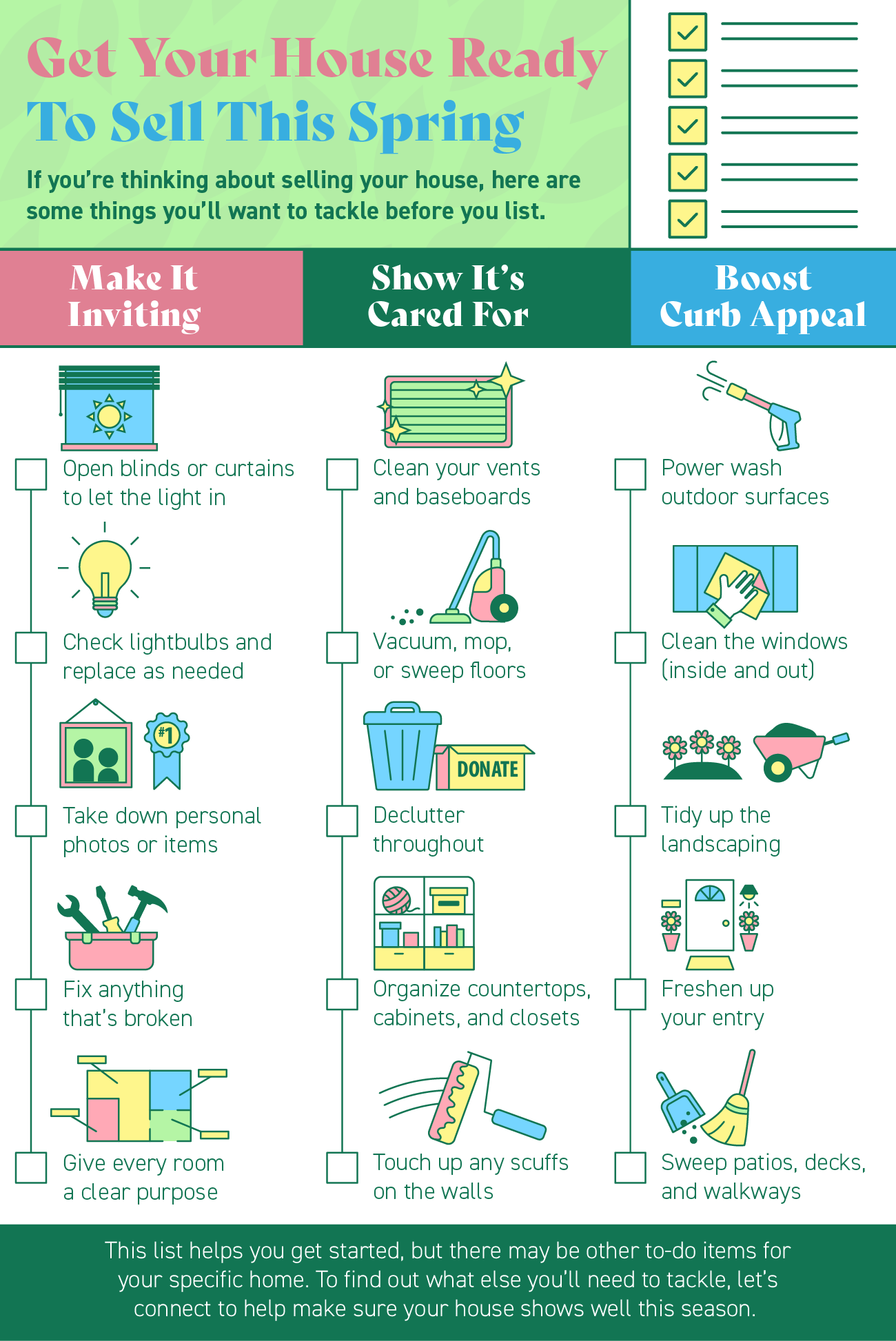 Spring Cleaning Checklist for Sellers 