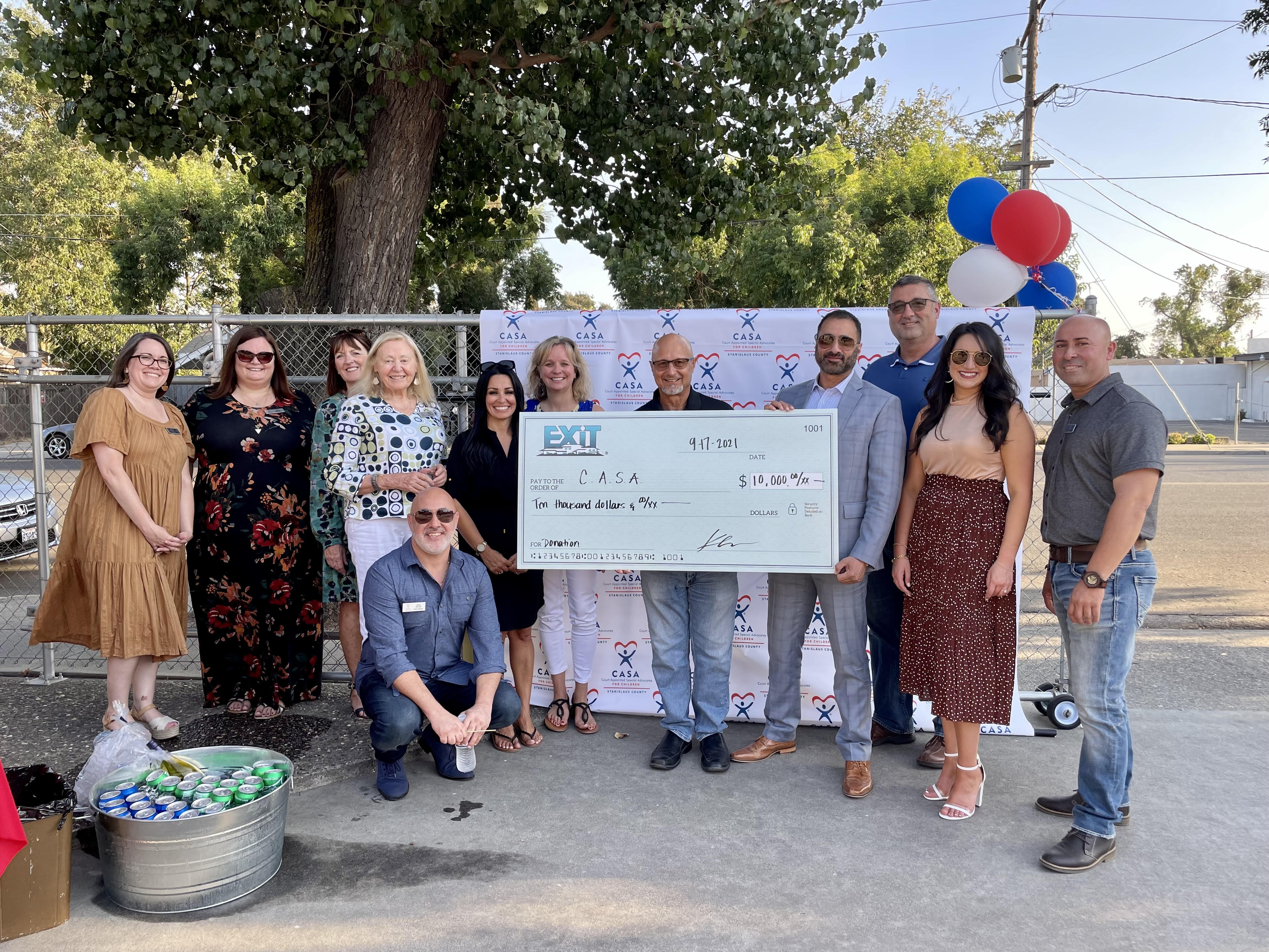 EXIT Realty donates $10,000 to CASA of Stanislaus County