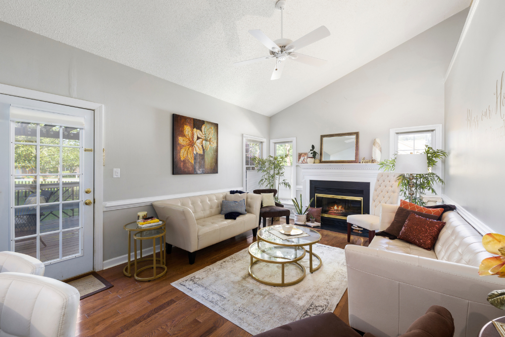 Interior of a modern barndominium