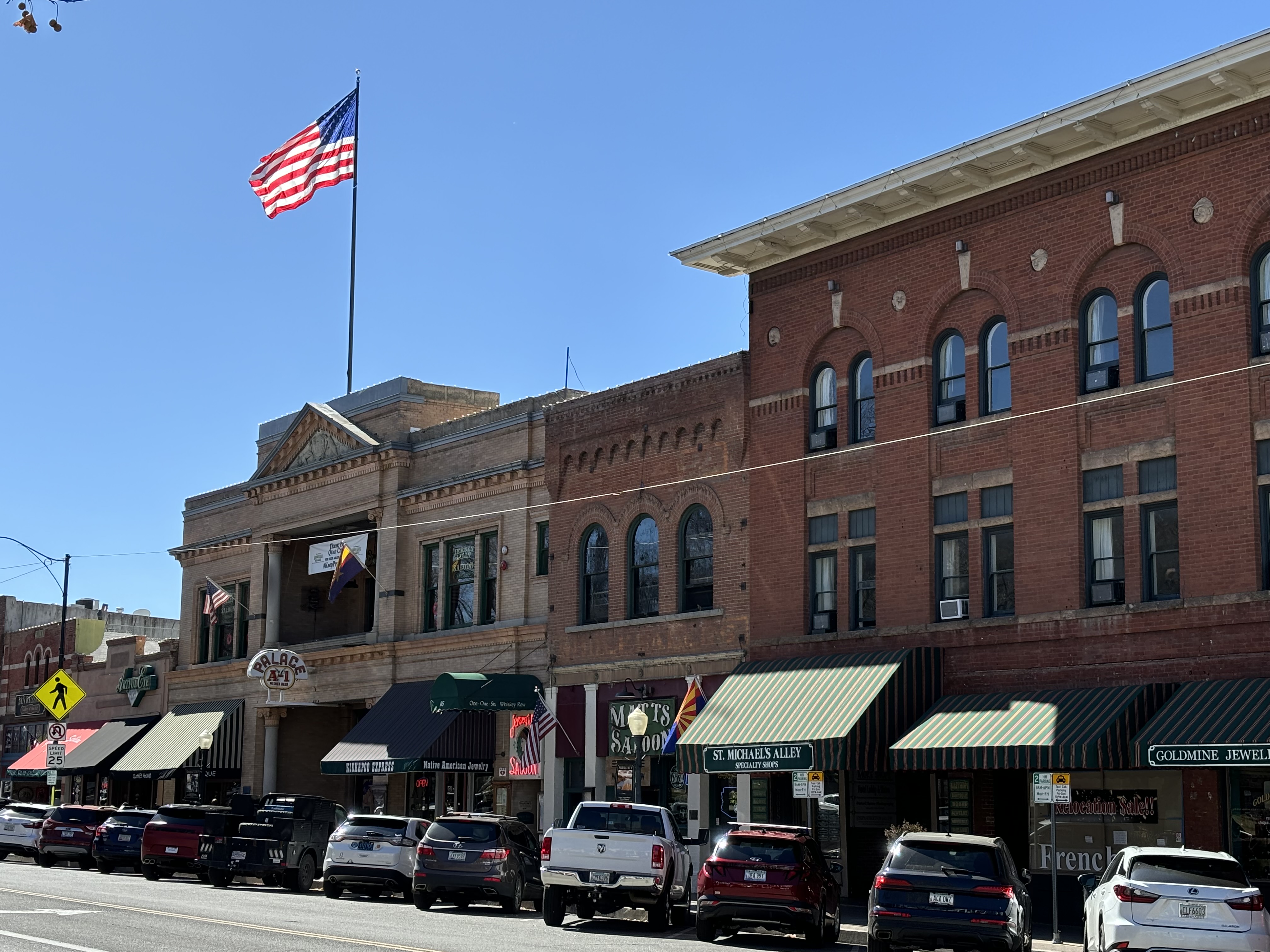 Historic Whiskey Row in Prescott, AZ