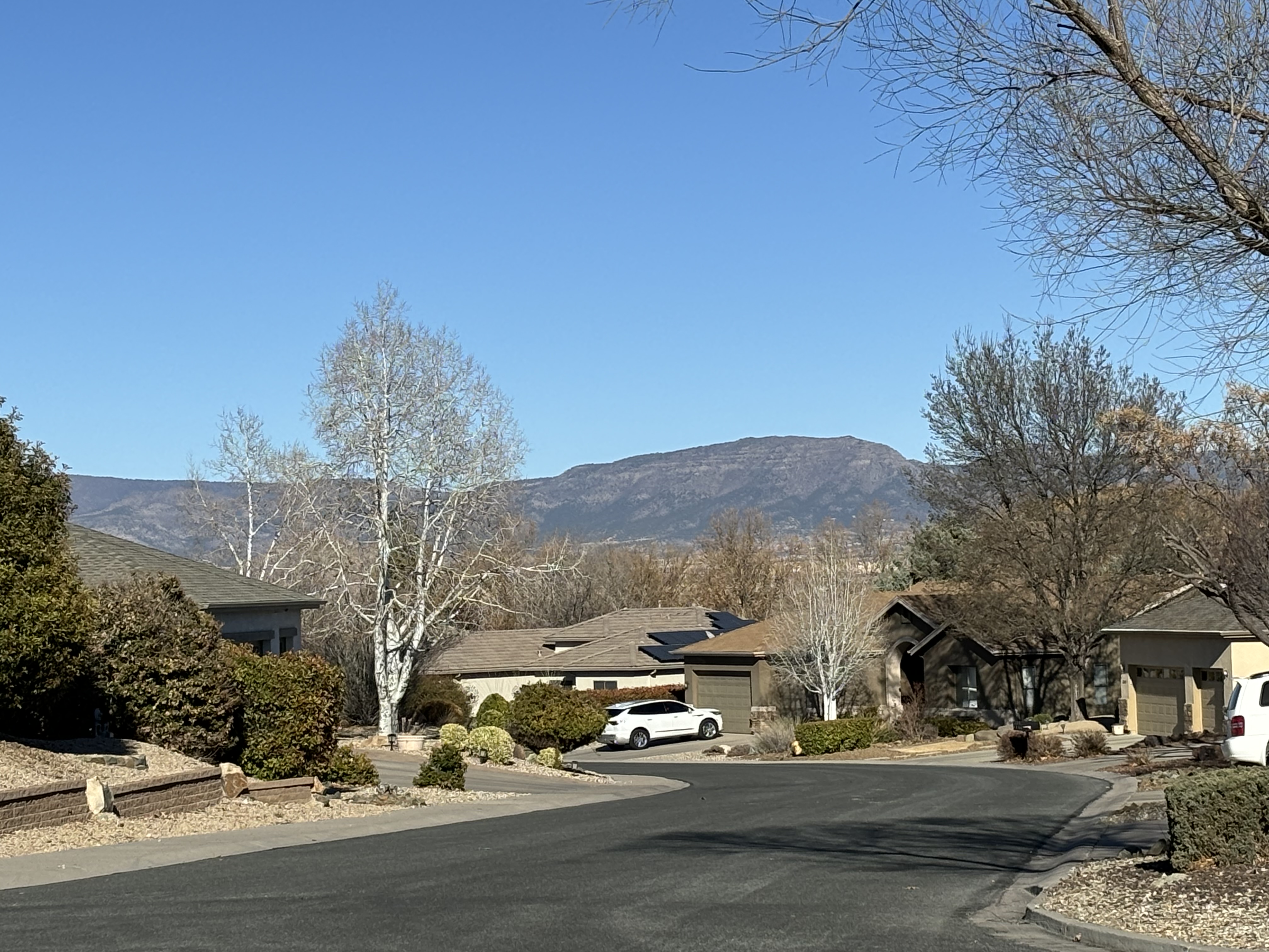 Granville neighborhood street in Prescott Valley, AZ