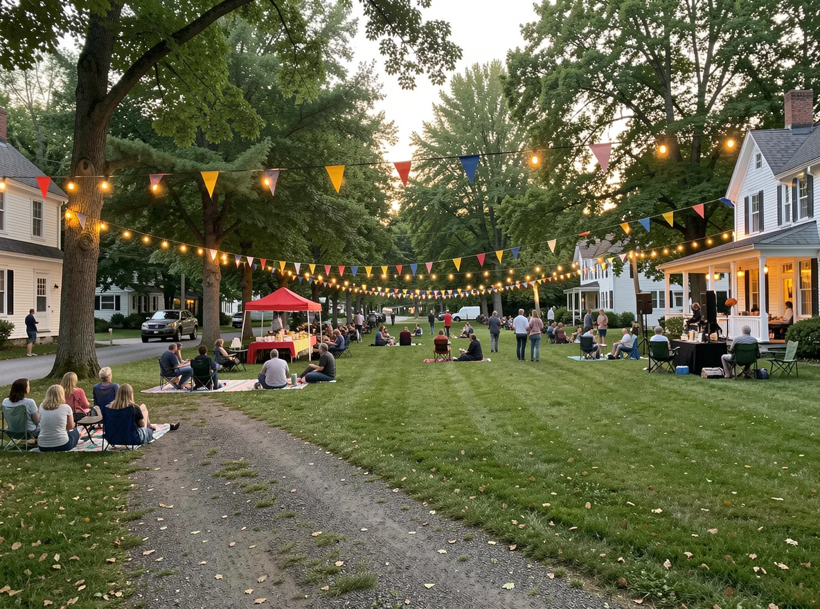 Community scene in Williston