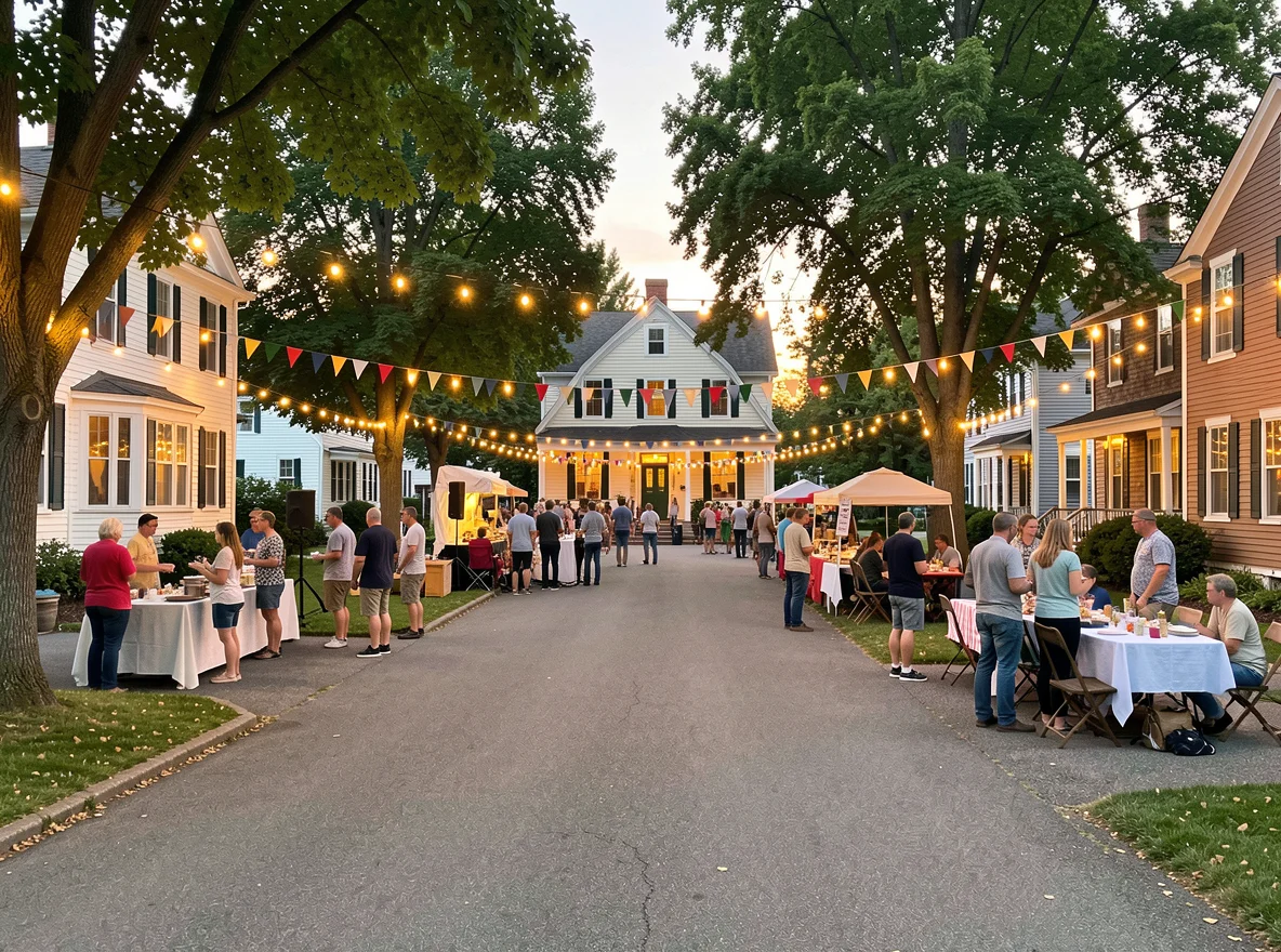 Community scene in Burlington area
