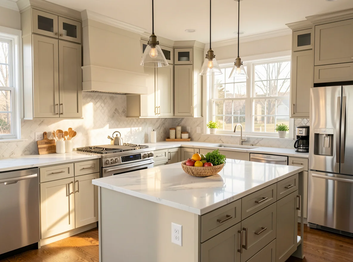Refreshed kitchen ready for listing photos