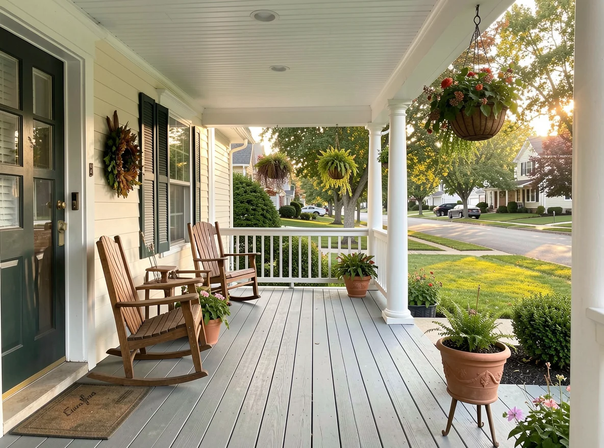 Front porch of a classic older home