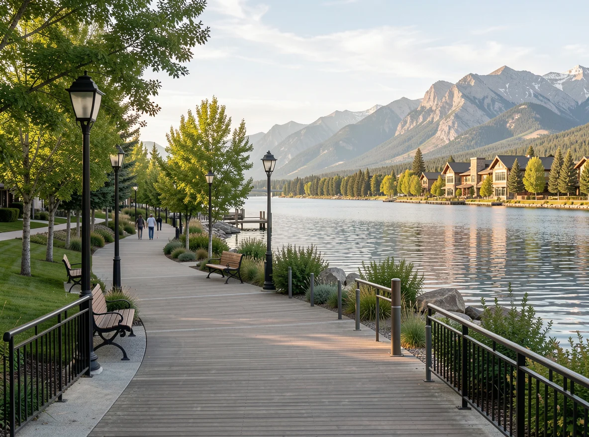 Waterfront scenery in Loveland