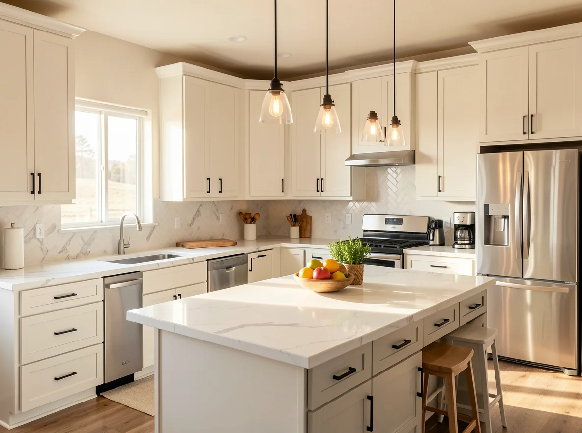 Updated kitchen with simple seller improvements