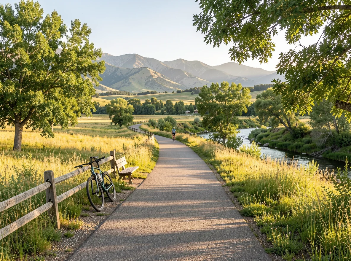 Cycling trail and open space in Loveland