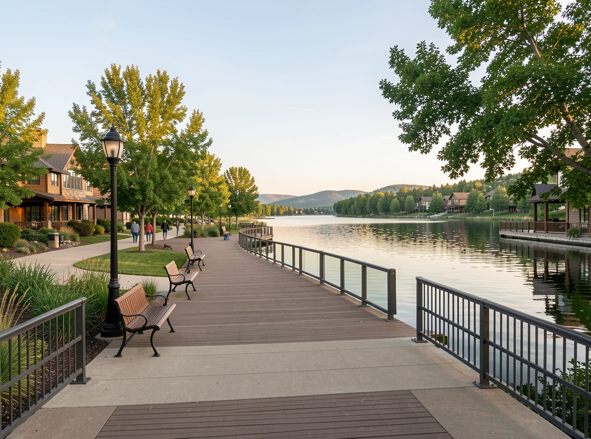 Waterfront view in Windsor