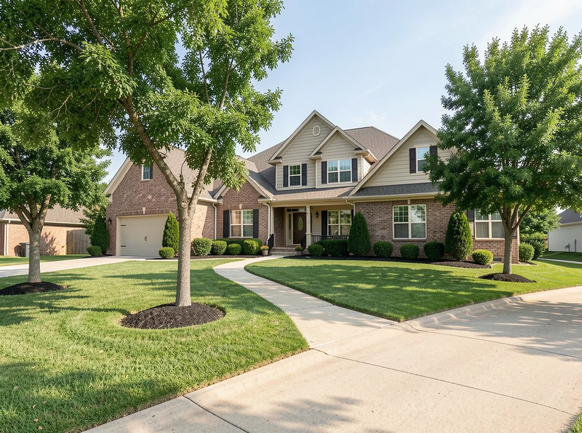 Single-family home exterior in the Oklahoma City area