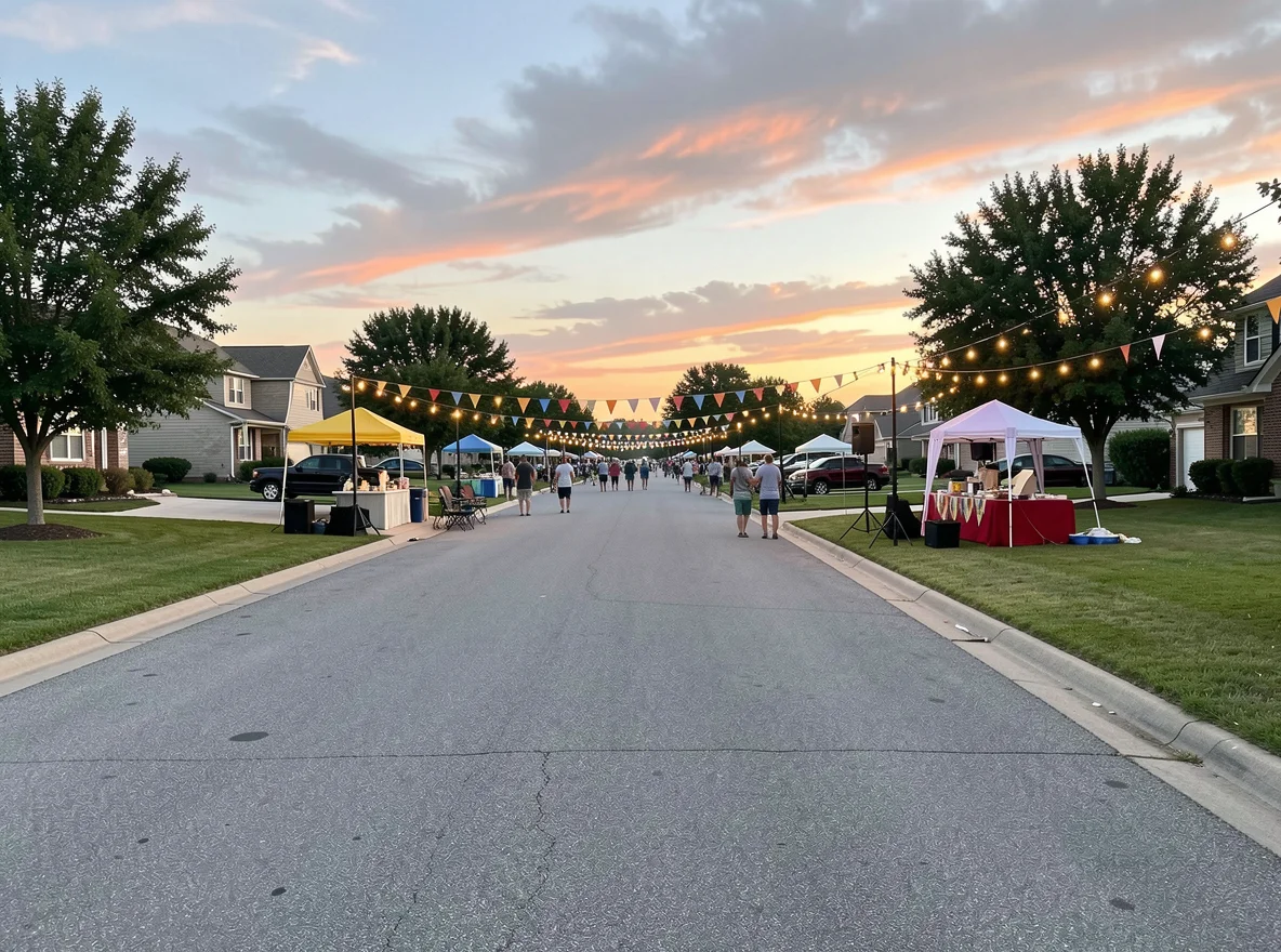 Community setting in Mustang, Oklahoma