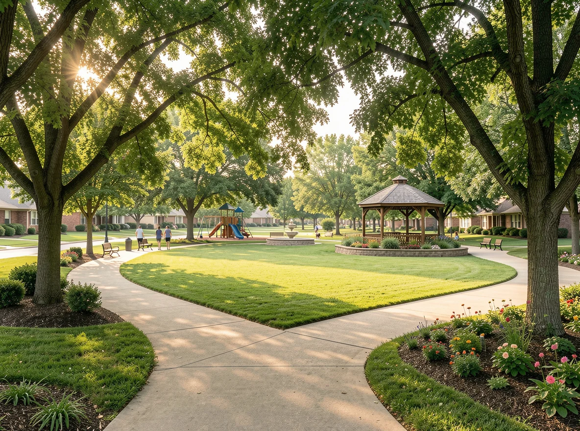 Neighborhood park in Mustang