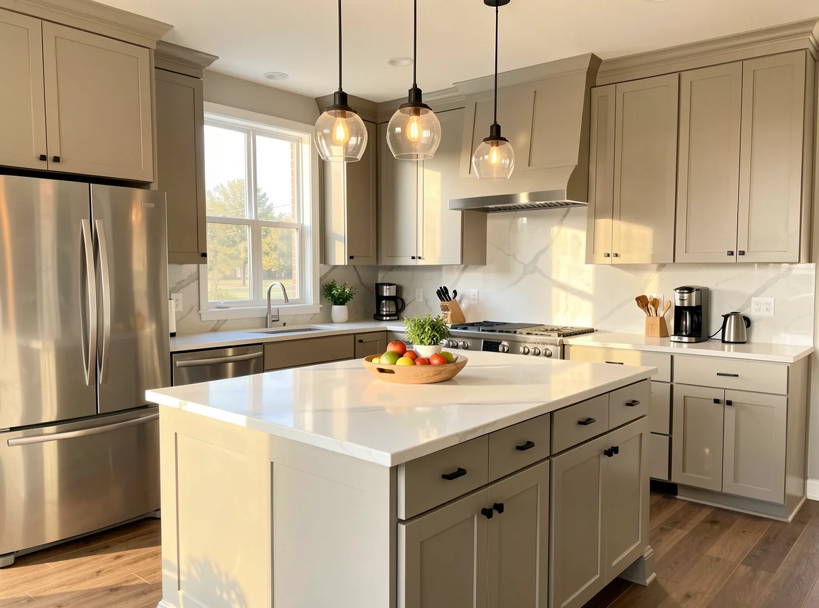 Clean staged kitchen ready for listing