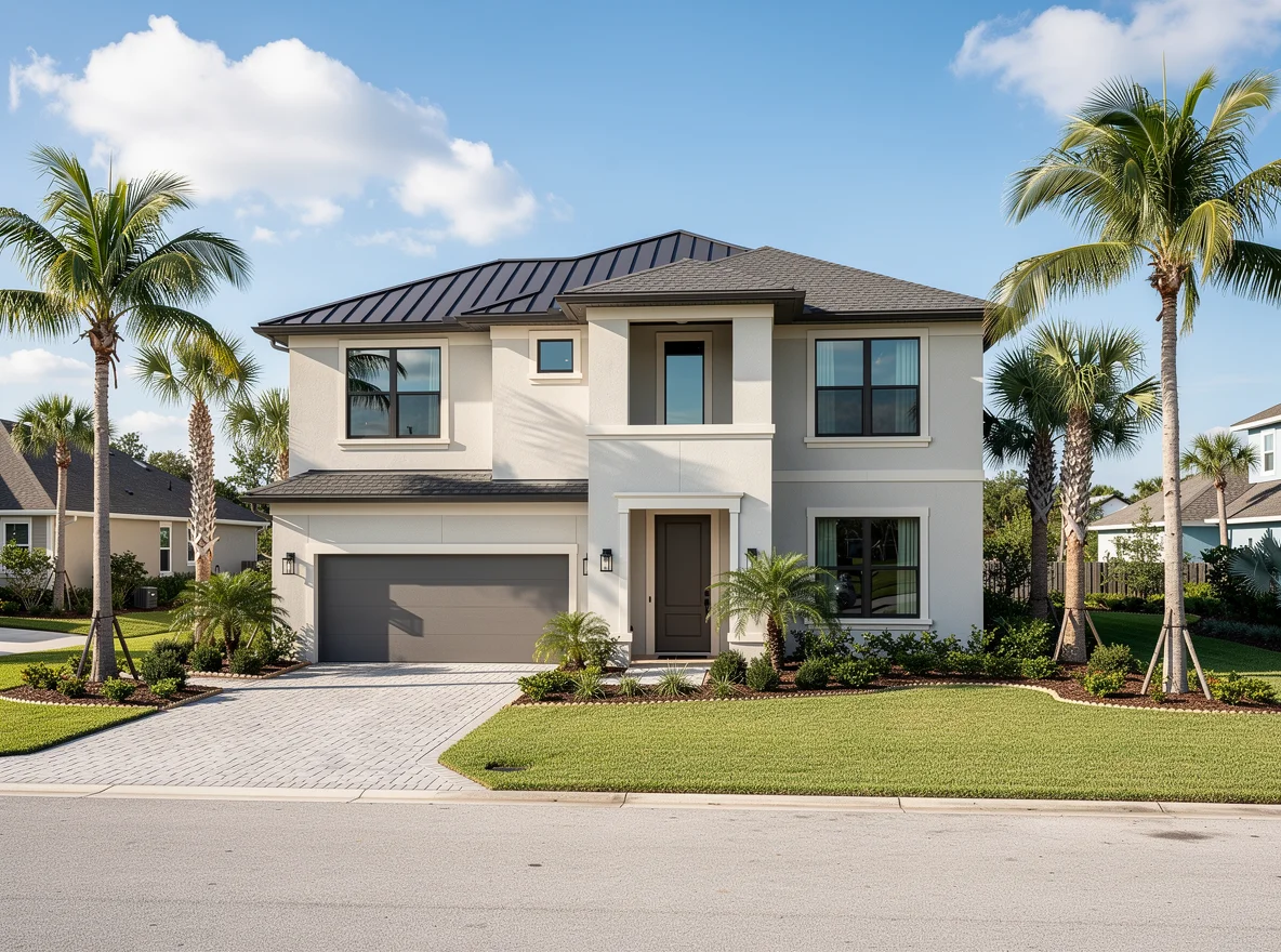 Coastal-style home exterior in Jacksonville, Florida