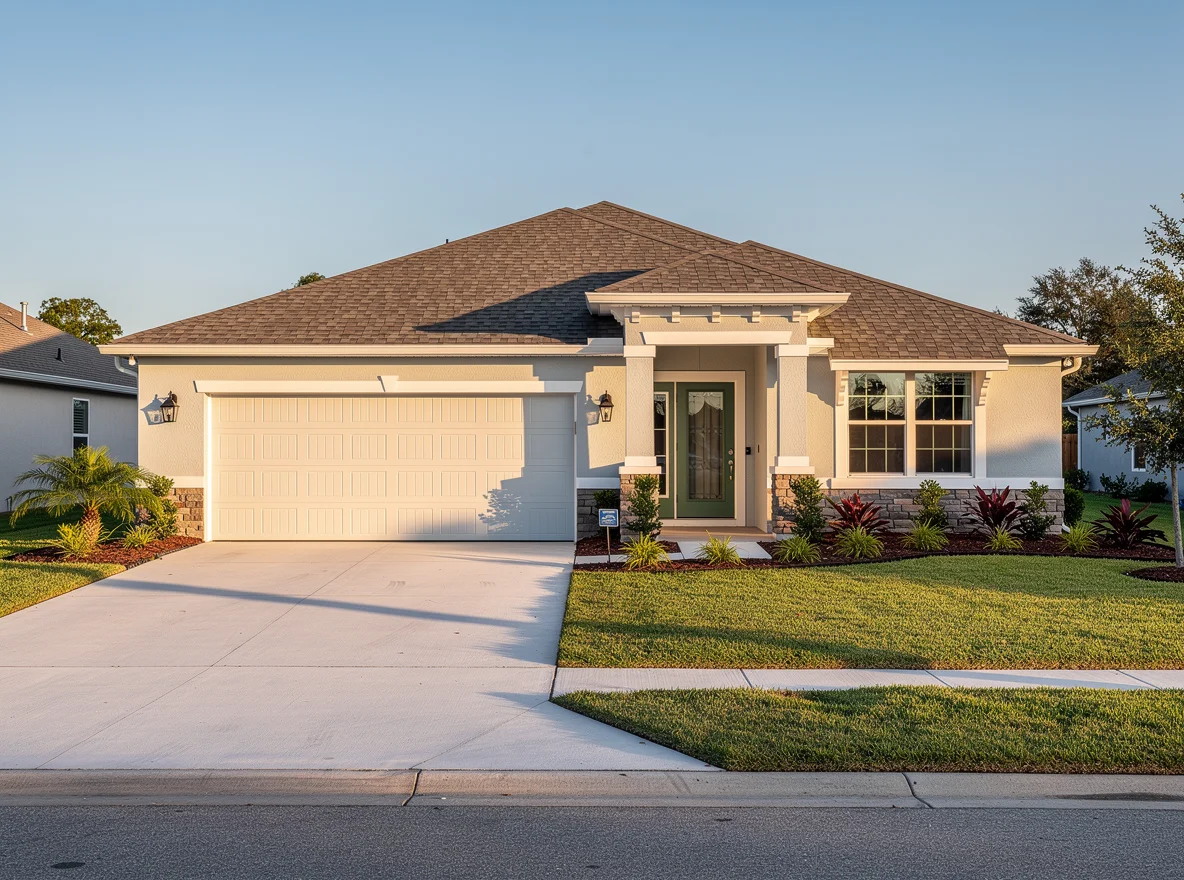 Fresh, clean curb appeal on a Florida home in St. Johns