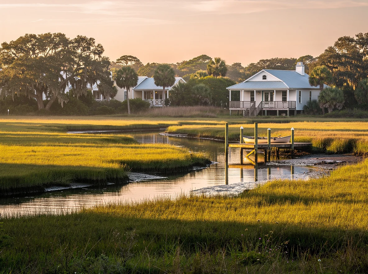 Salt marsh and tidal creek near St. Augustine