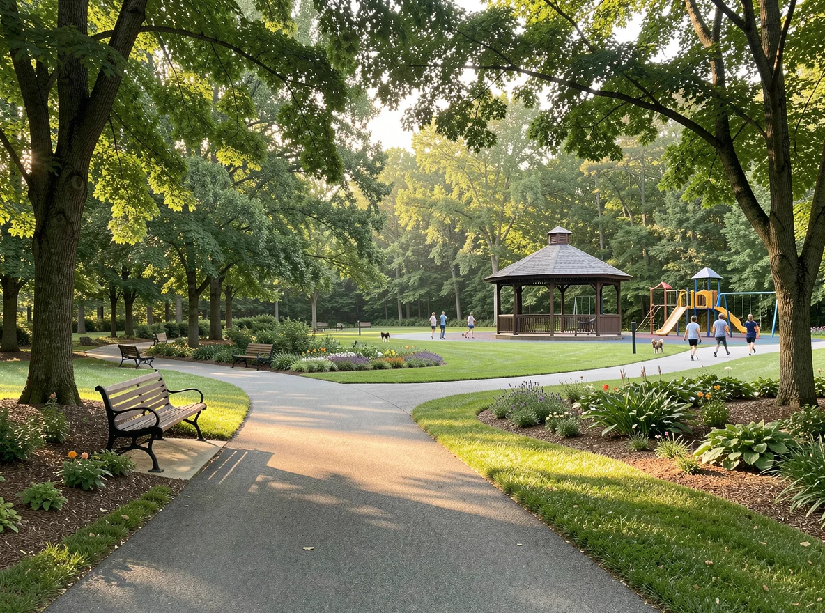 Park and trail setting in Sandy Springs