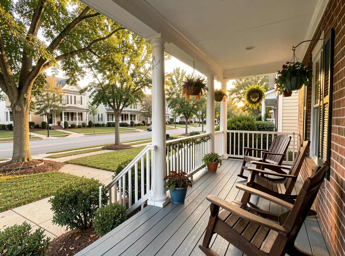 Decatur neighborhood homes and trees