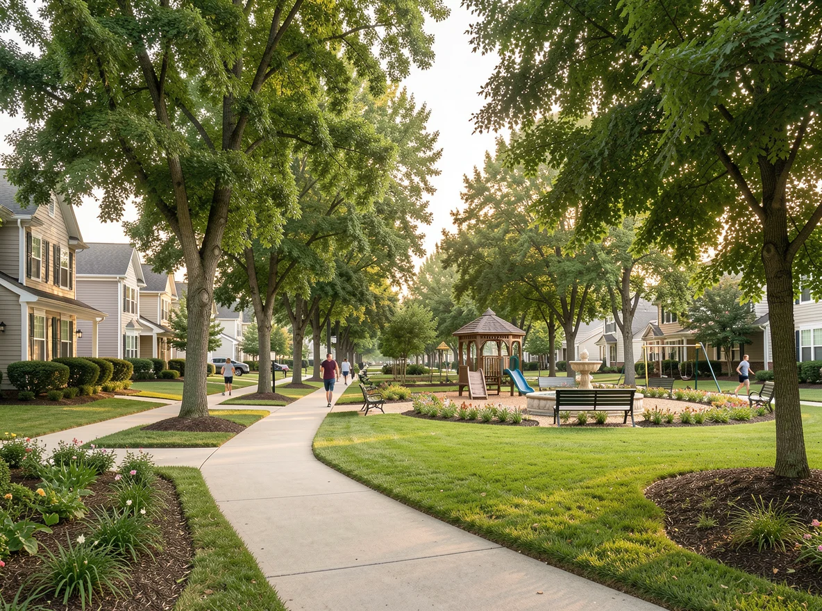Residential neighborhood in Peachtree Corners