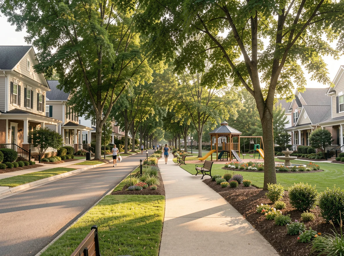 Tree-lined residential street in Sandy Springs