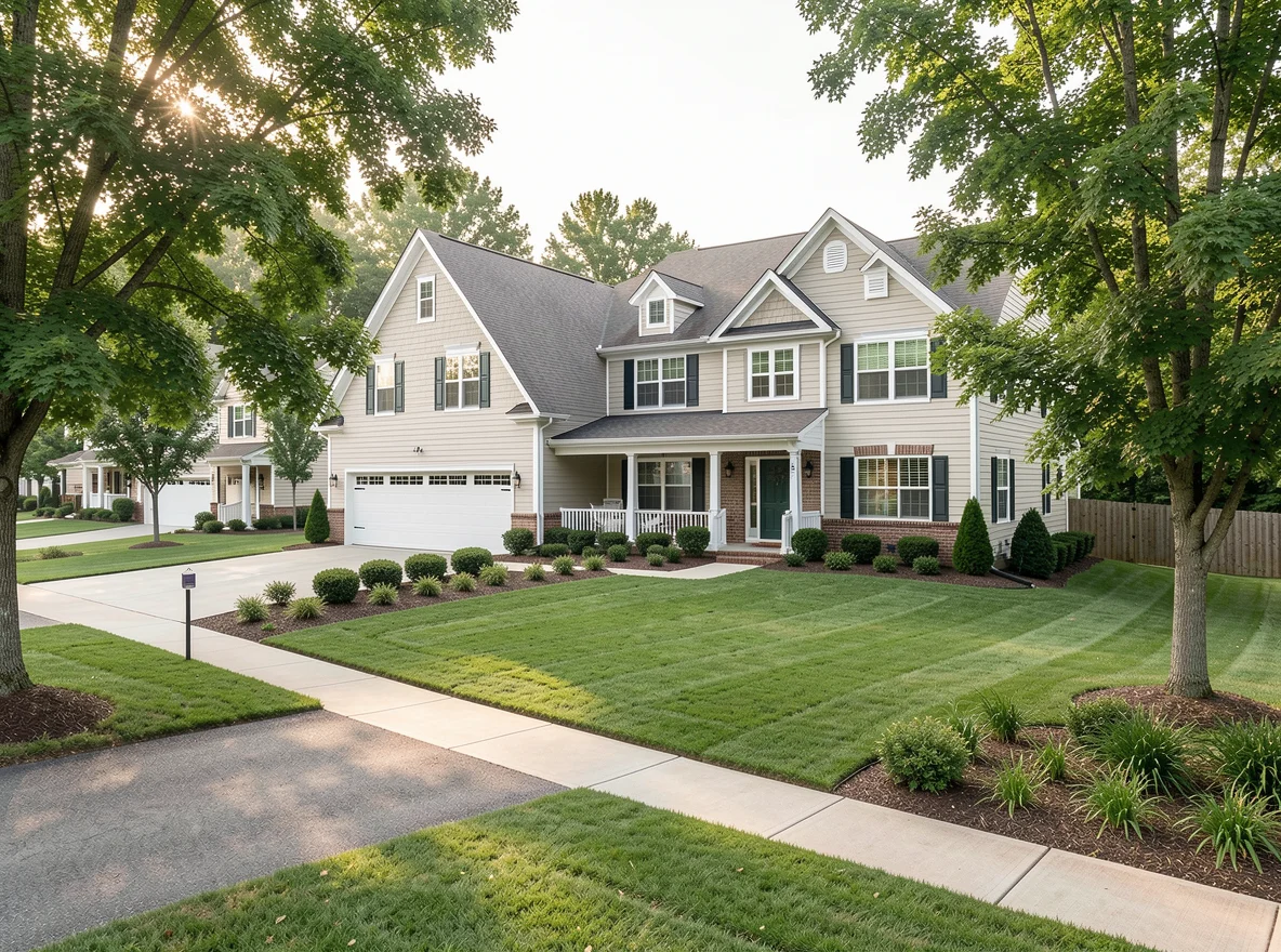 Residential neighborhood in Alpharetta, Georgia