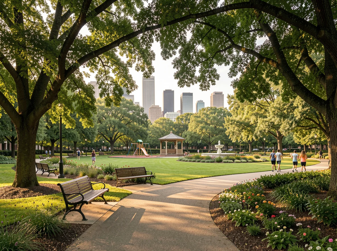 Park and skyline setting in Midtown Atlanta
