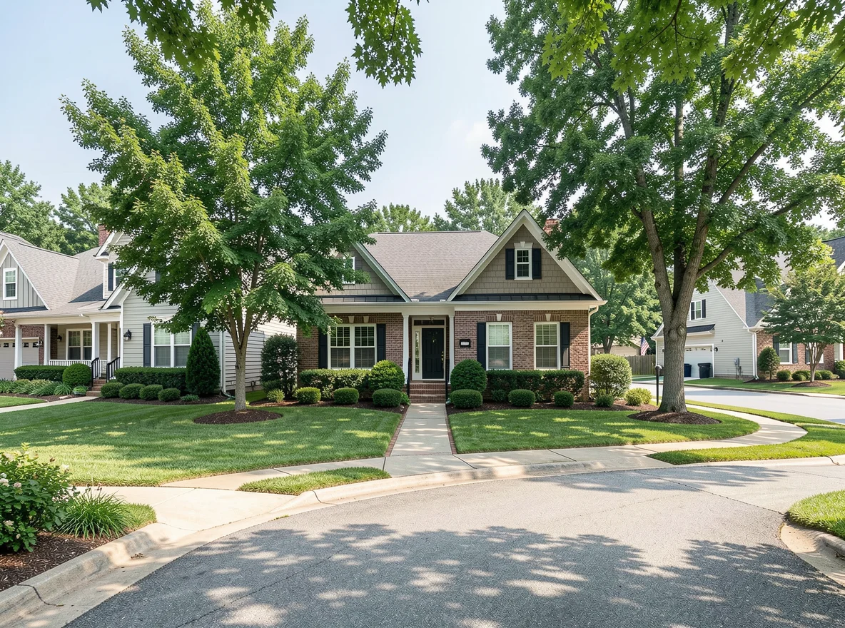 Brookhaven neighborhood streetscape
