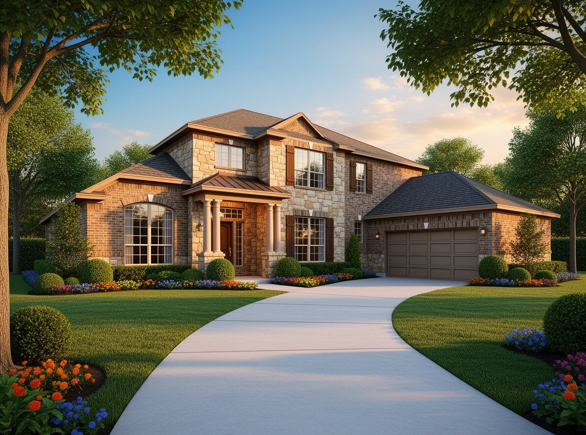 Luxury home exterior in Keller, Texas