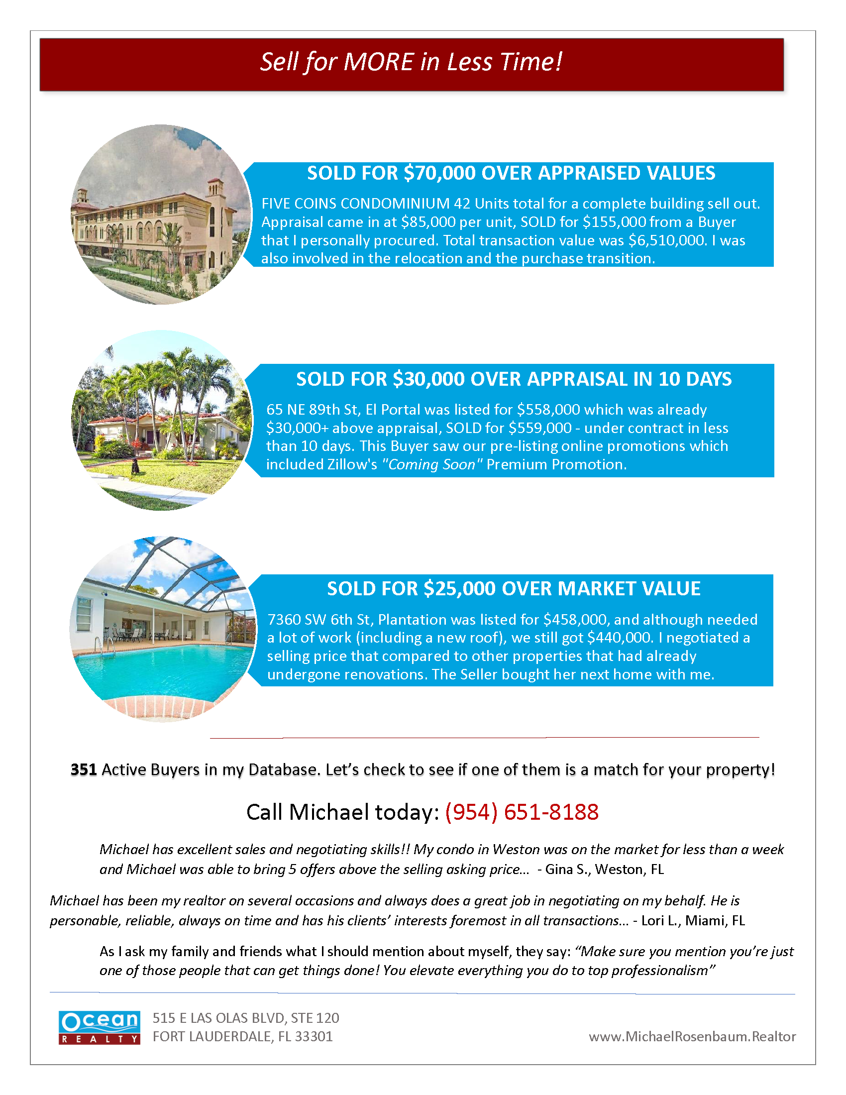 Why choosing Michael Rosenbaum as your Realtor is a great move!