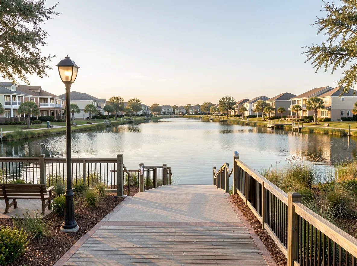 Residential waterfront setting in League City