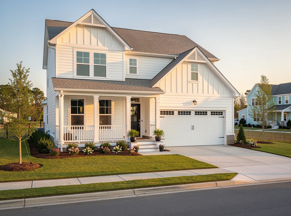 New construction home exterior in Nexton area, Summerville SC