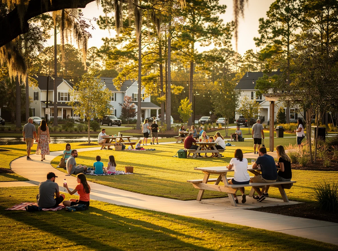 Community park setting in Nexton area, Summerville SC