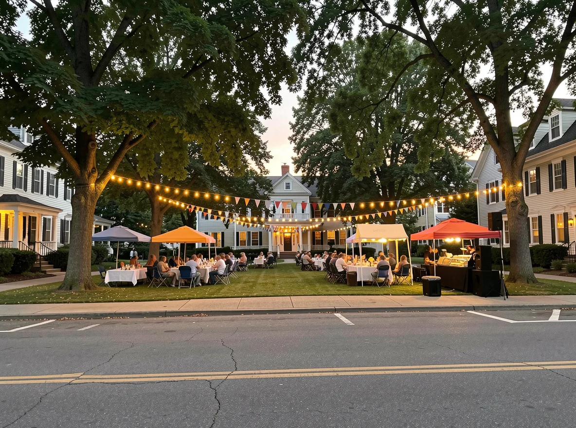 Community setting in a Massachusetts neighborhood