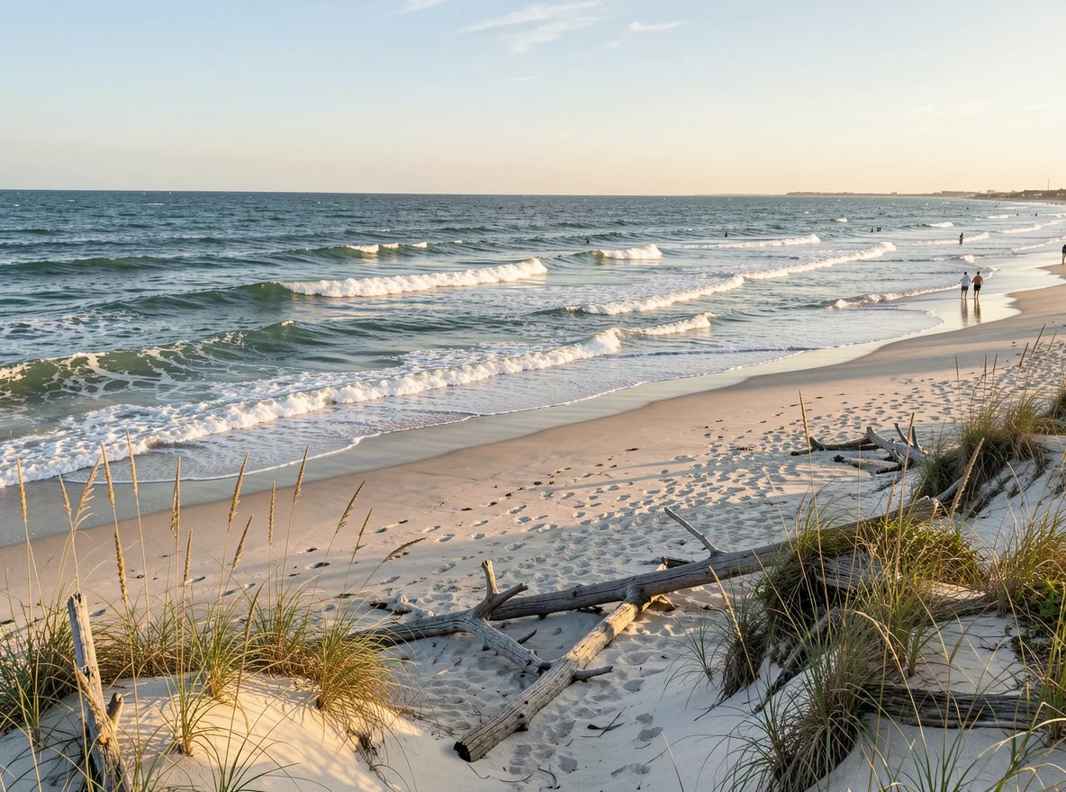 Beach and dunes in Port Aransas