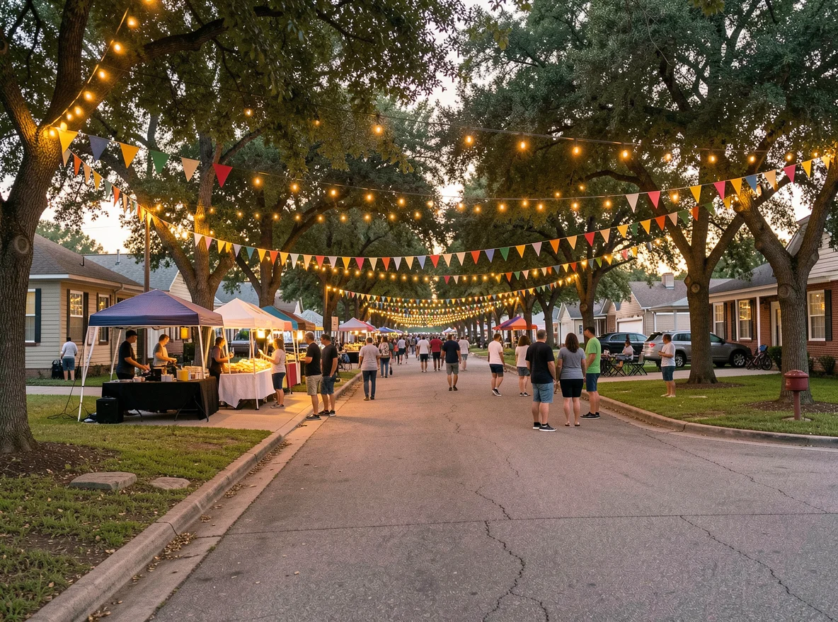 Community scene in Freer