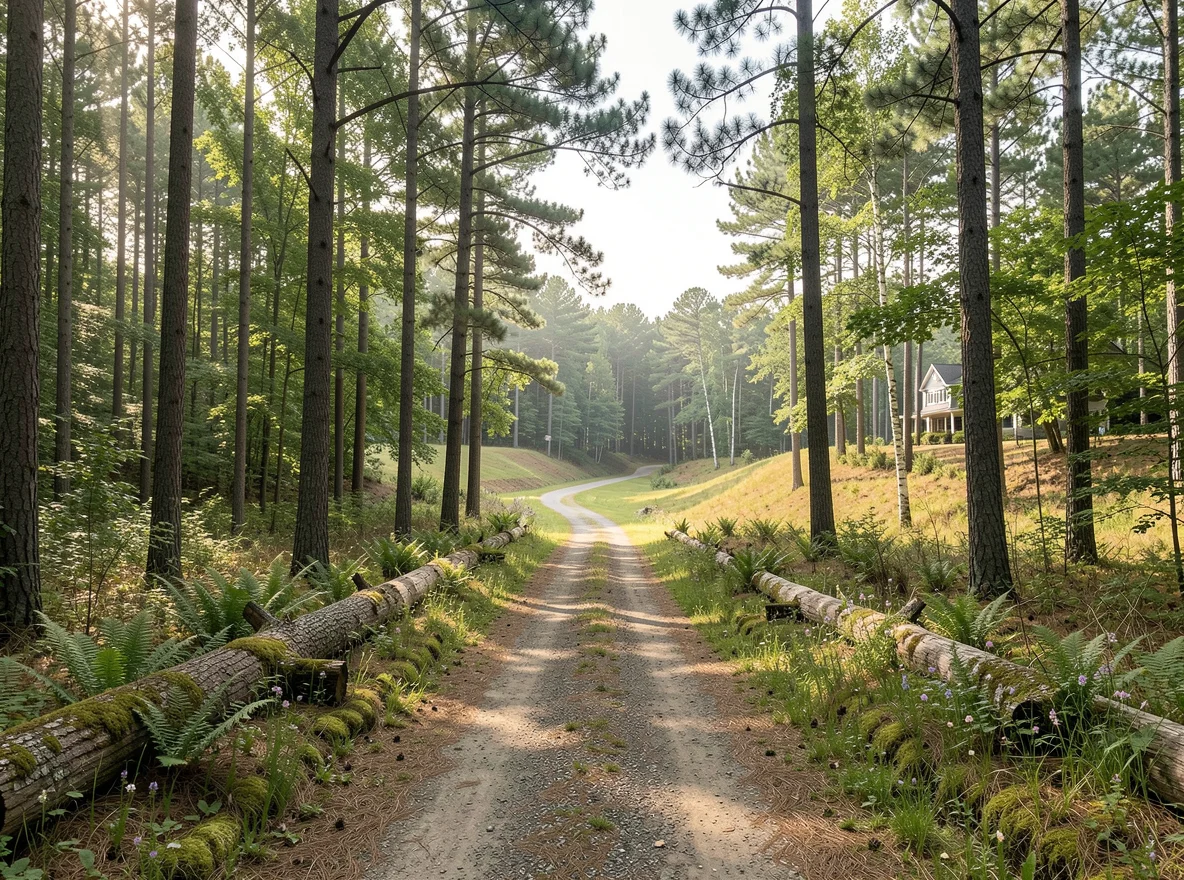 Wooded residential setting in Pearcy, Arkansas